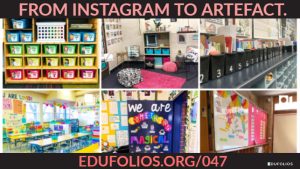 An image showing photos of classrooms on instagram